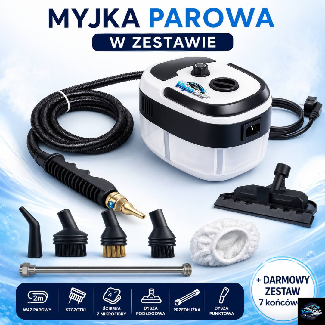 VapoCar ™ - Profesjonalna myjka parowa do detailingu